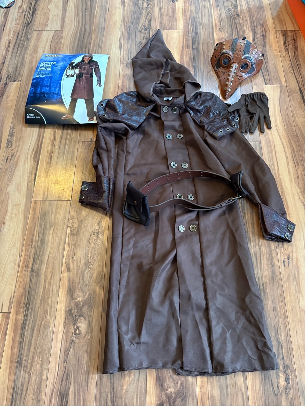 Medieval plague doctor costume size14-16